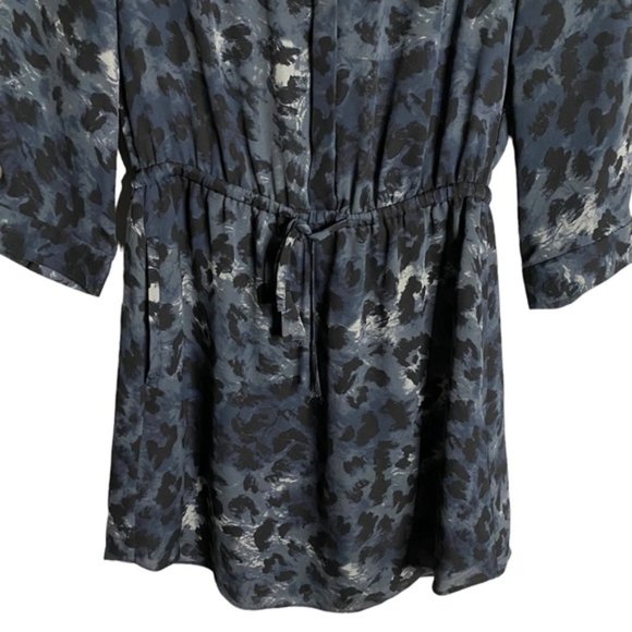 Aritzia x Babaton Women's Blue Animal Print Mini Silk Dress - Picture 3 of 10